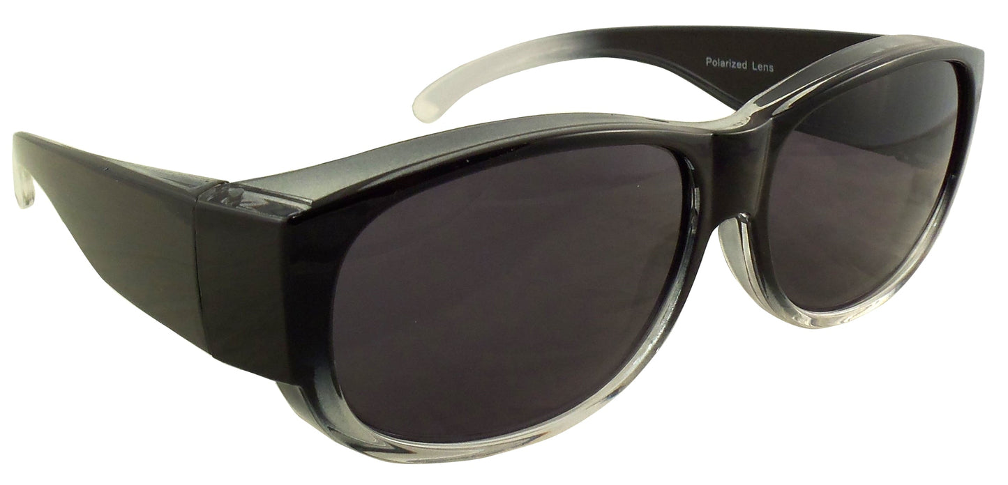 Womens Ombre Fit Over Sunglasses - Wear Over Prescription Glasses - Polarized Lenses - Ideal Eyewear