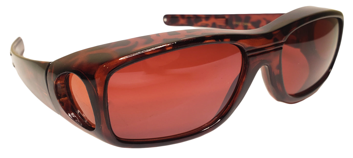 Blue Blocking HD Fit Over Sunglasses with Spring Hinges