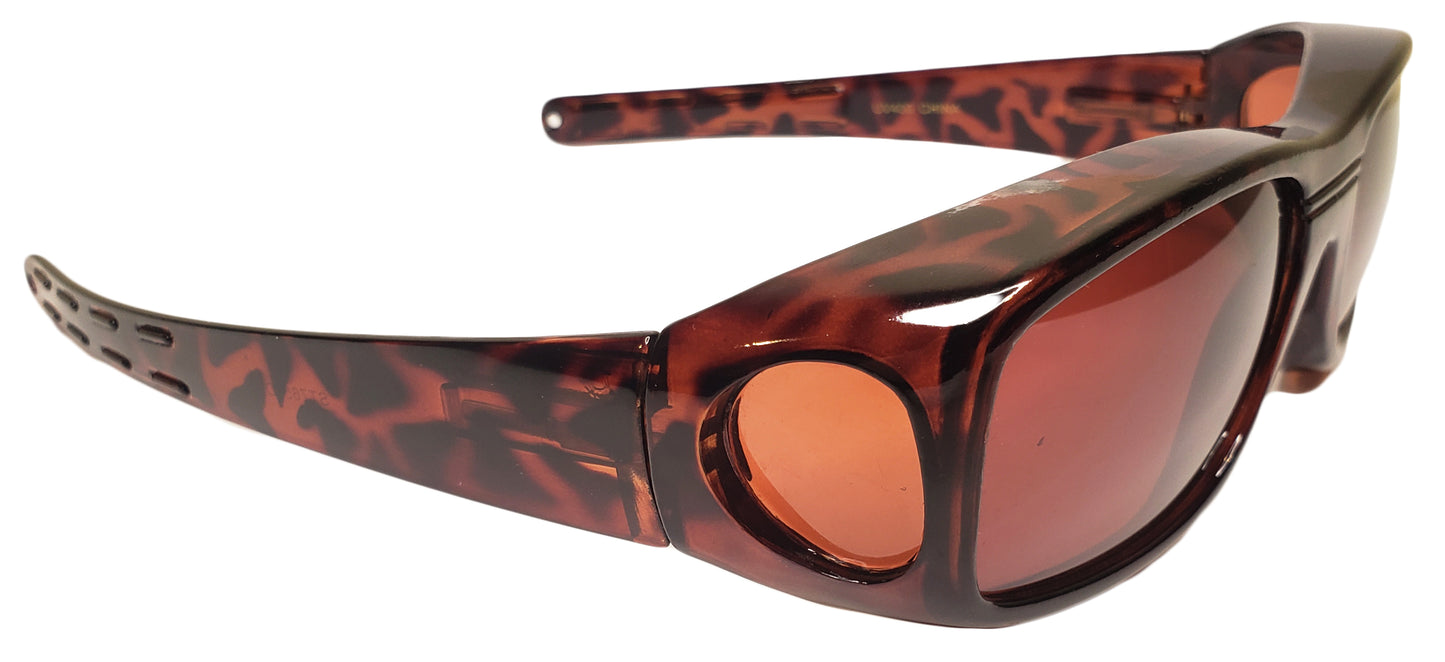 Blue Blocking HD Fit Over Sunglasses with Spring Hinges