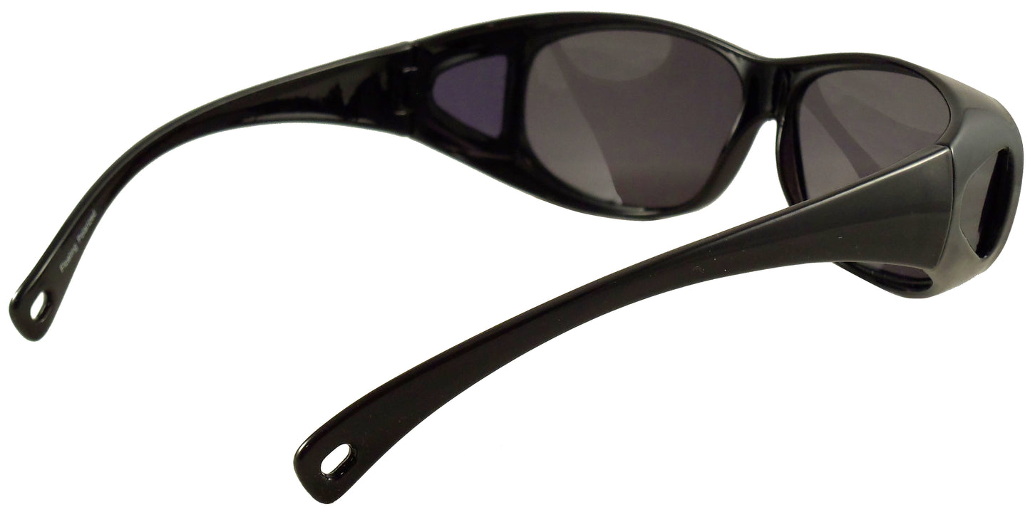 Floating Fit Over Sunglasses with Polarized Lenses - Wear Over Glasses