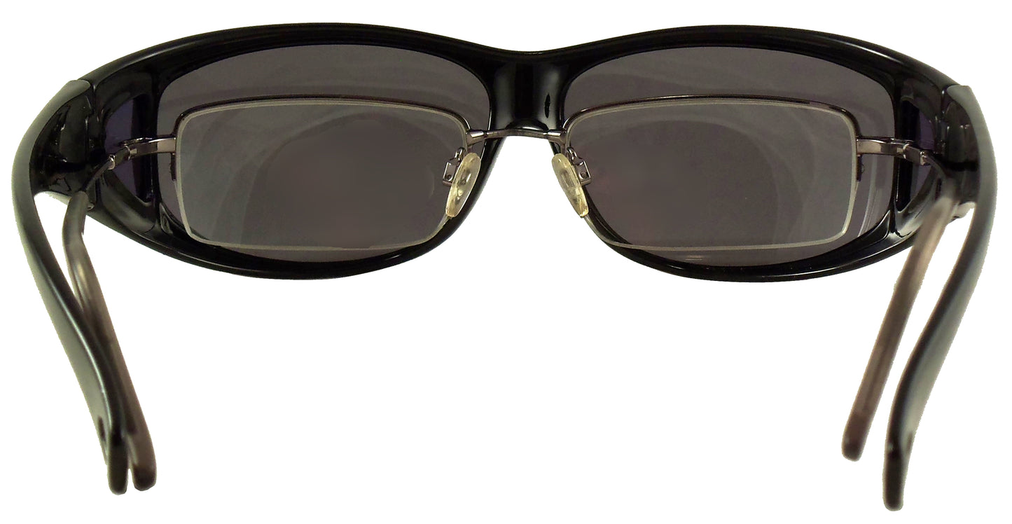 Floating Fit Over Sunglasses with Polarized Lenses - Wear Over Glasses