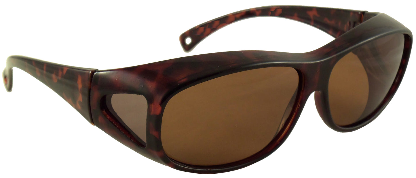 Floating Fit Over Sunglasses with Polarized Lenses - Wear Over Glasses