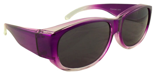 Womens Ombre Fit Over Sunglasses - Wear Over Prescription Glasses - Polarized Lenses - Ideal Eyewear