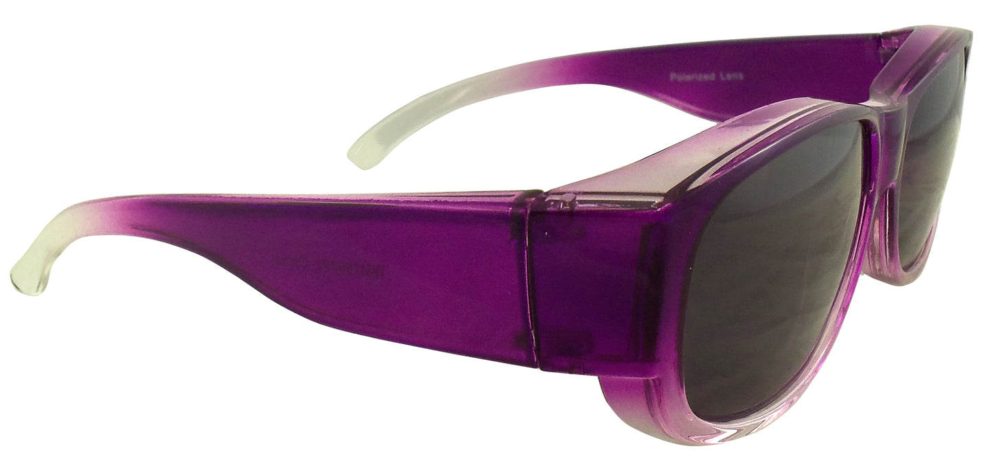 Womens Ombre Fit Over Sunglasses - Wear Over Prescription Glasses - Polarized Lenses - Ideal Eyewear