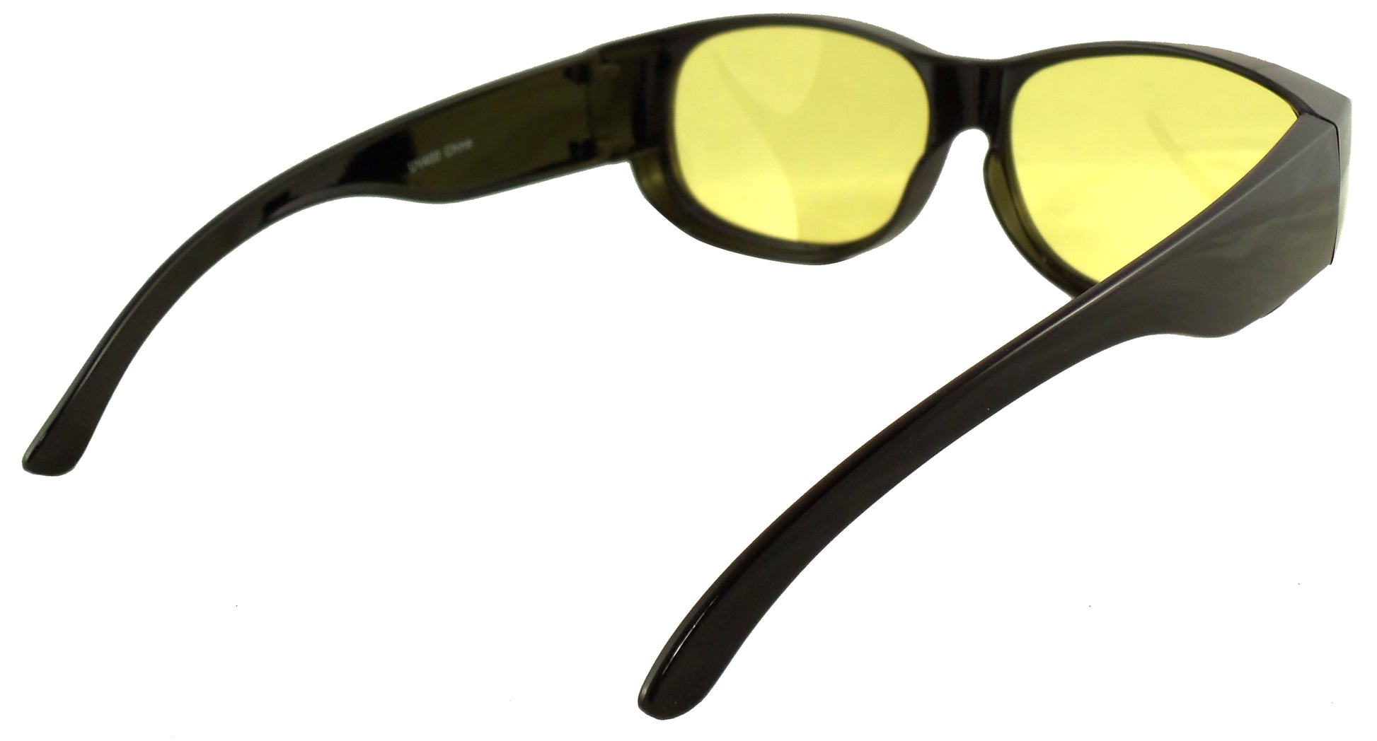 Night Driving Fit Over Sunglasses with Yellow Lenses - Wear Over Prescription Glasses for Men or Women - Ideal Eyewear