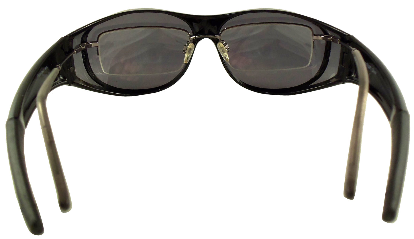 Fit Over Sunglasses with Polarized Lenses - Wear Over Prescription Glasses for Men or Women - Ideal Eyewear