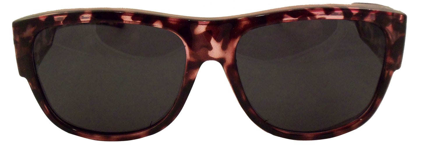 Womens Fit Over Sunglasses in Tortoise Colors - Wear Over Prescription Glasses - Polarized - Ideal Eyewear