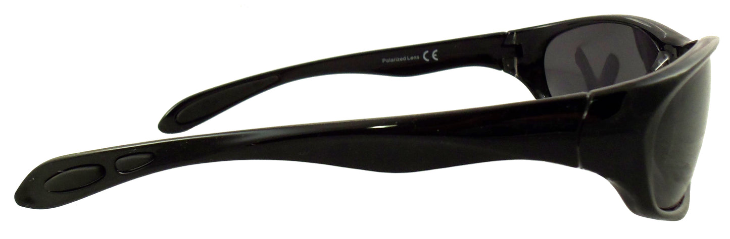 Color Lens Polarized Sunglasses - Ultra Light Sports Wrap Sunglasses - No Slip Rubberized Nose and Temple - Ideal Eyewear