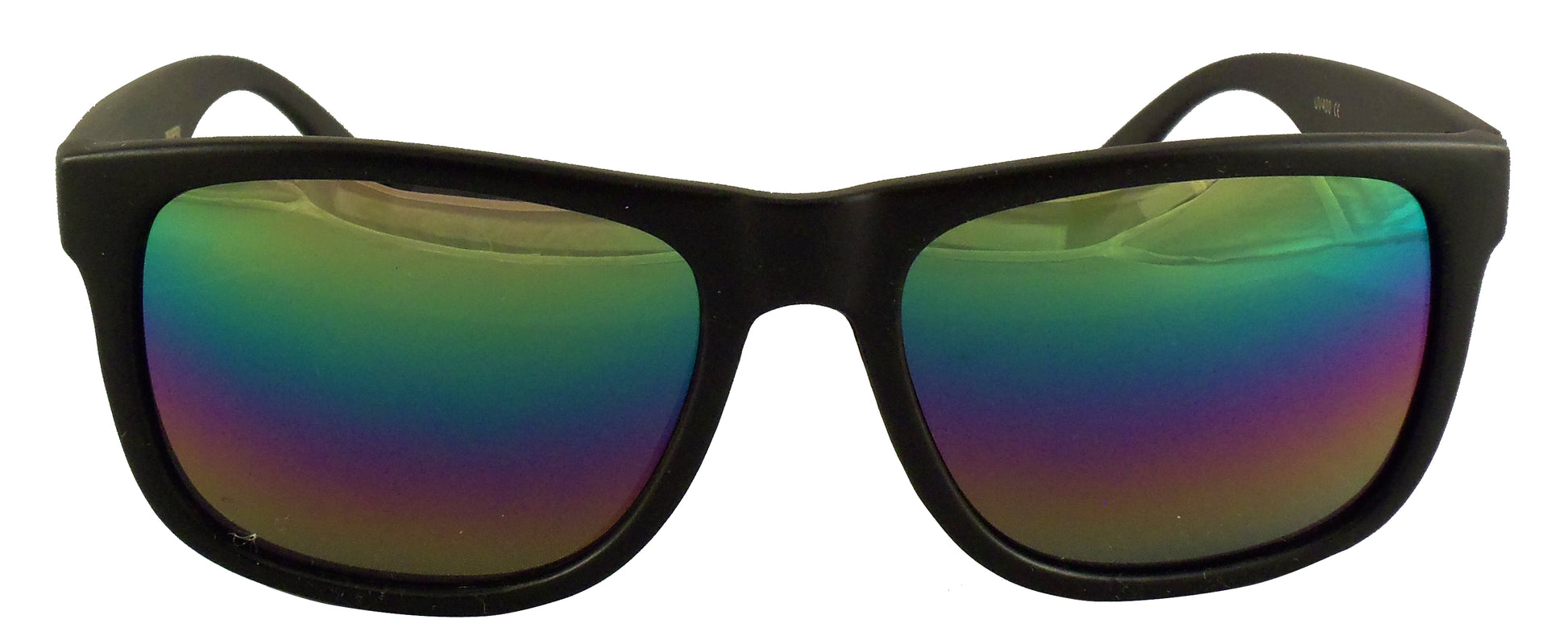 Rainbow Reflective Sunglasses - Mirrored Gradient Lens - Retro Style, UV400 - Ideal Eyewear