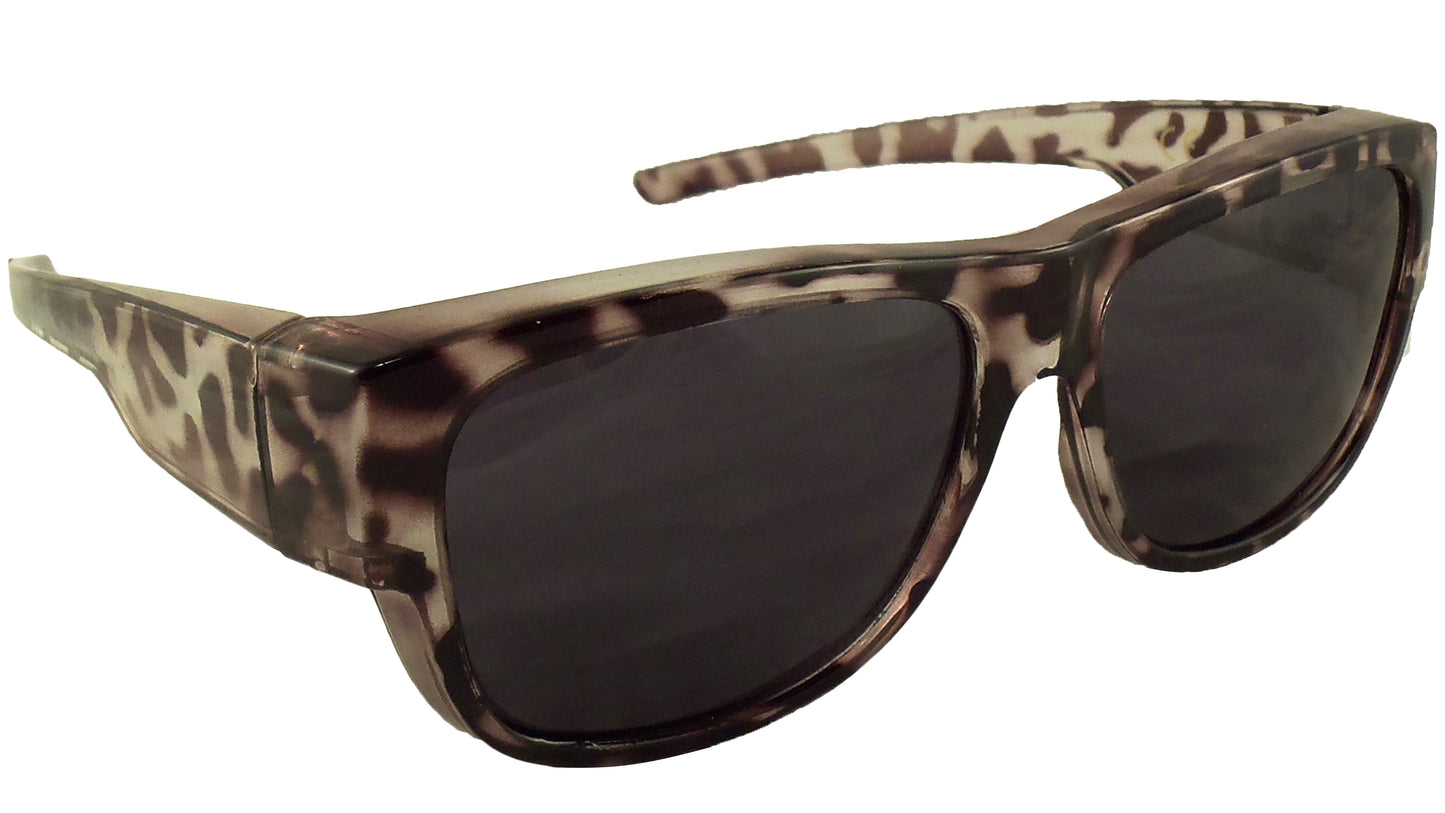 Womens Fit Over Sunglasses in Tortoise Colors - Wear Over Prescription Glasses - Polarized - Ideal Eyewear