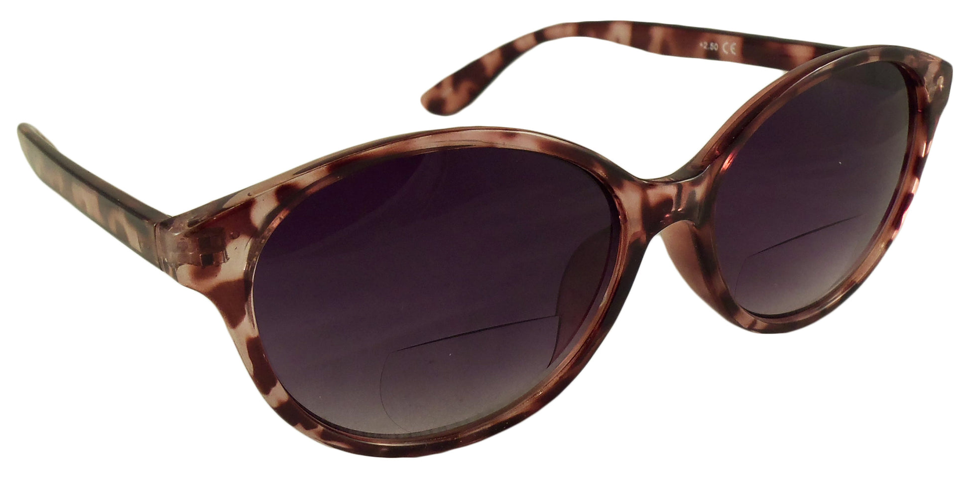 Womens Bifocal Sunglasses - Low Profile Sun Readers - Antiglare Reading Glasses - Gradient UV400 Lens - Cat Eye - Ideal Eyewear