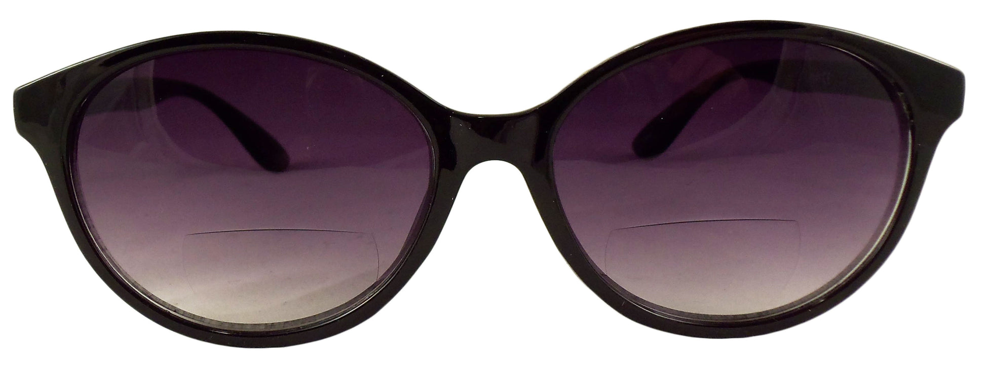 Womens Bifocal Sunglasses - Low Profile Sun Readers - Antiglare Reading Glasses - Gradient UV400 Lens - Cat Eye - Ideal Eyewear
