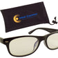 Blue Light Blocking Computer Glasses - Antiglare PC Gaming Glasses - Spring Hinges and Soft Microfiber Case - Ideal Eyewear