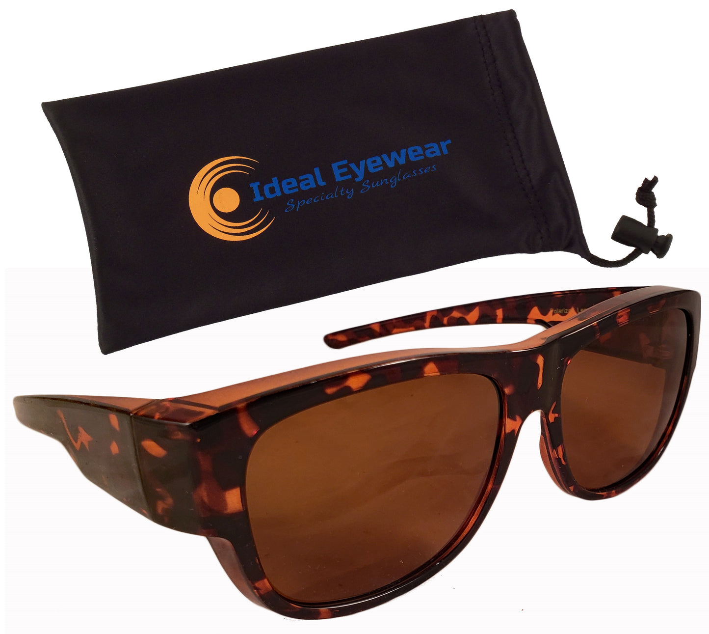 Womens Fit Over Sunglasses in Tortoise Colors - Wear Over Glasses - Polarized