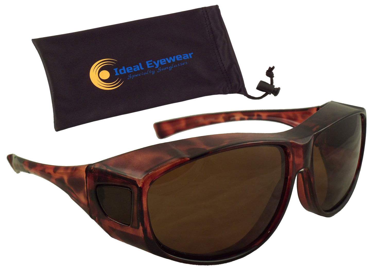 Fit Over Sunglasses with Polarized Lenses - Wear Over Prescription Glasses for Men or Women - Ideal Eyewear