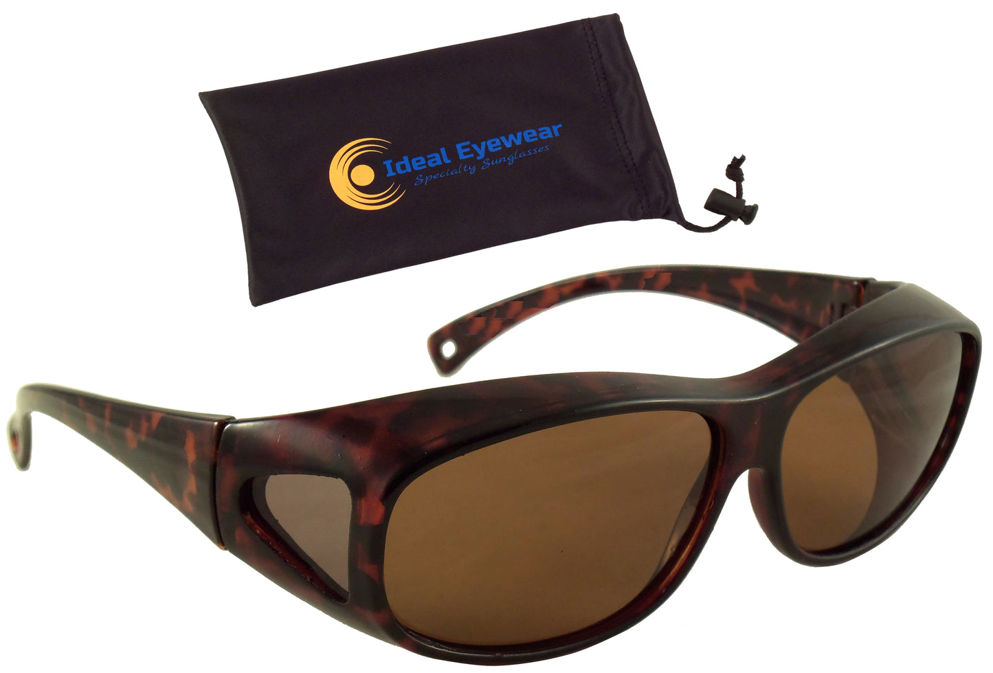 Floating Fit Over Sunglasses with Polarized Lenses - Wear Over Glasses