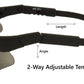 Bifocal Safety Glasses with Adjustable Temples - Bifocal Sunglasses - Safety Sunglasses - ANSI Z87.1 - UV400