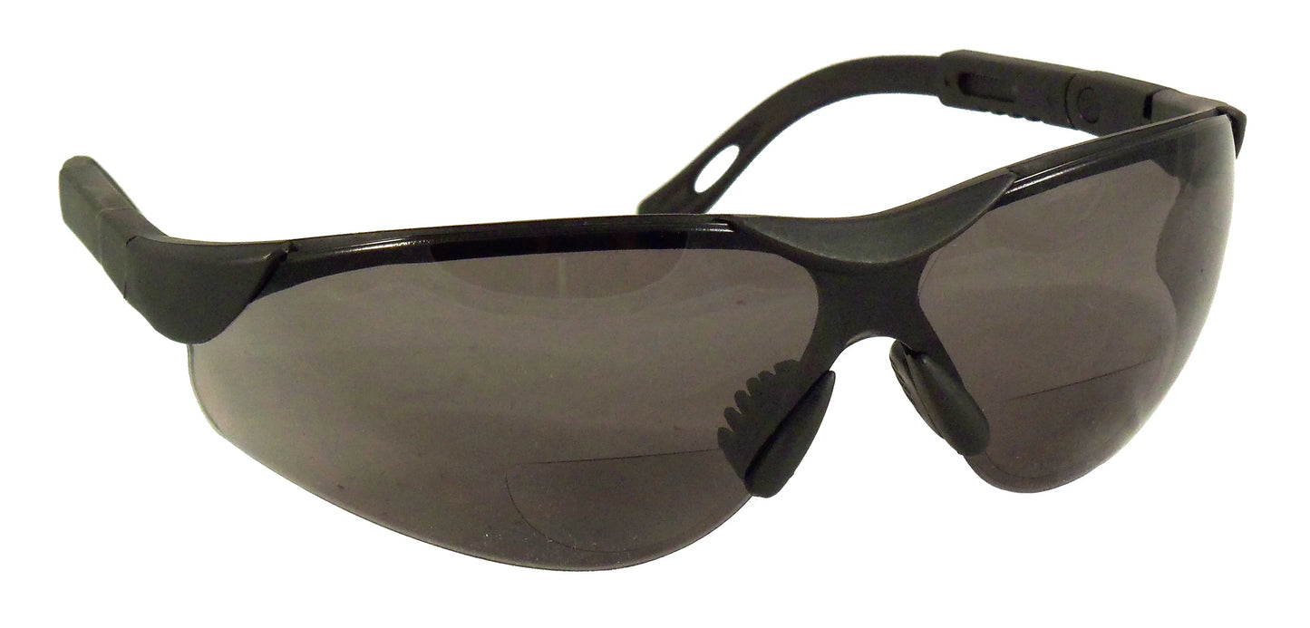 Bifocal Safety Glasses with Adjustable Temples - Bifocal Sunglasses - Safety Sunglasses - ANSI Z87.1 - UV400 - Ideal Eyewear