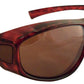 Fit Over Sunglasses with Blue Blocker HD Driving Lens - Wear Over Prescription Glasses for Men or Women - Ideal Eyewear