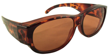 Fit Over Sunglasses with Blue Blocking HD Driving Lens - Wear Over Prescription Glasses for Men or Women - Ideal Eyewear