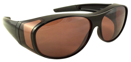 Fit Over Sunglasses with Blue Blocking HD Driving Lens - Wear Over Prescription Glasses for Men or Women - Ideal Eyewear