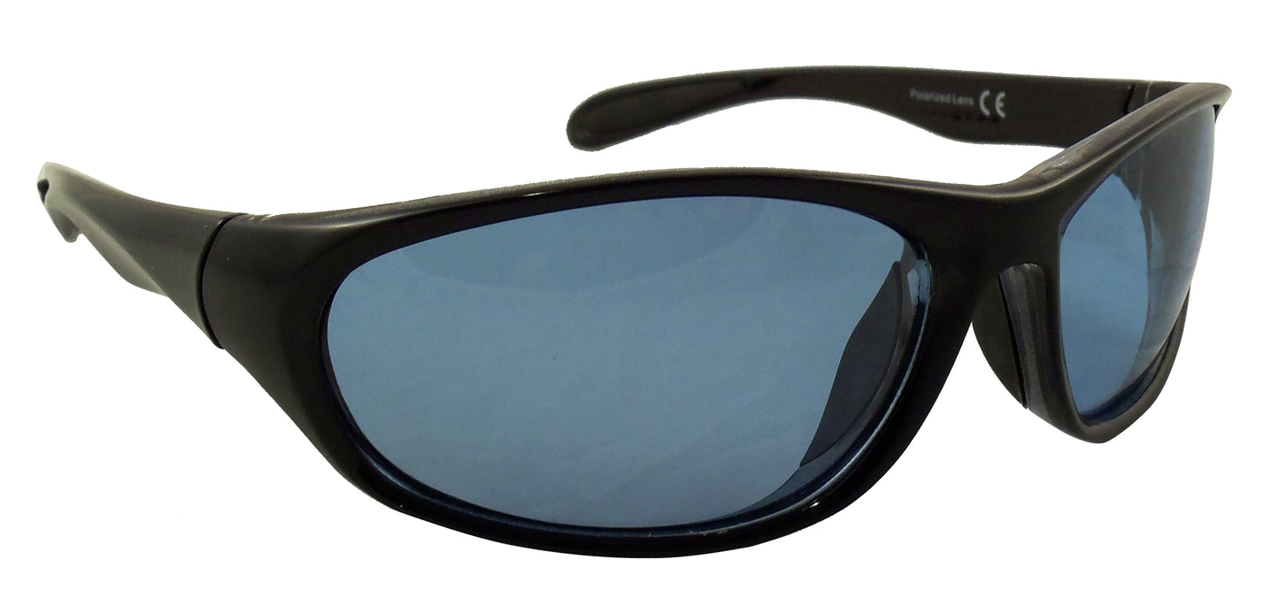 Color Lens Polarized Sunglasses - Ultra Light Sports Wrap Sunglasses - No Slip Rubberized Nose and Temple - Ideal Eyewear