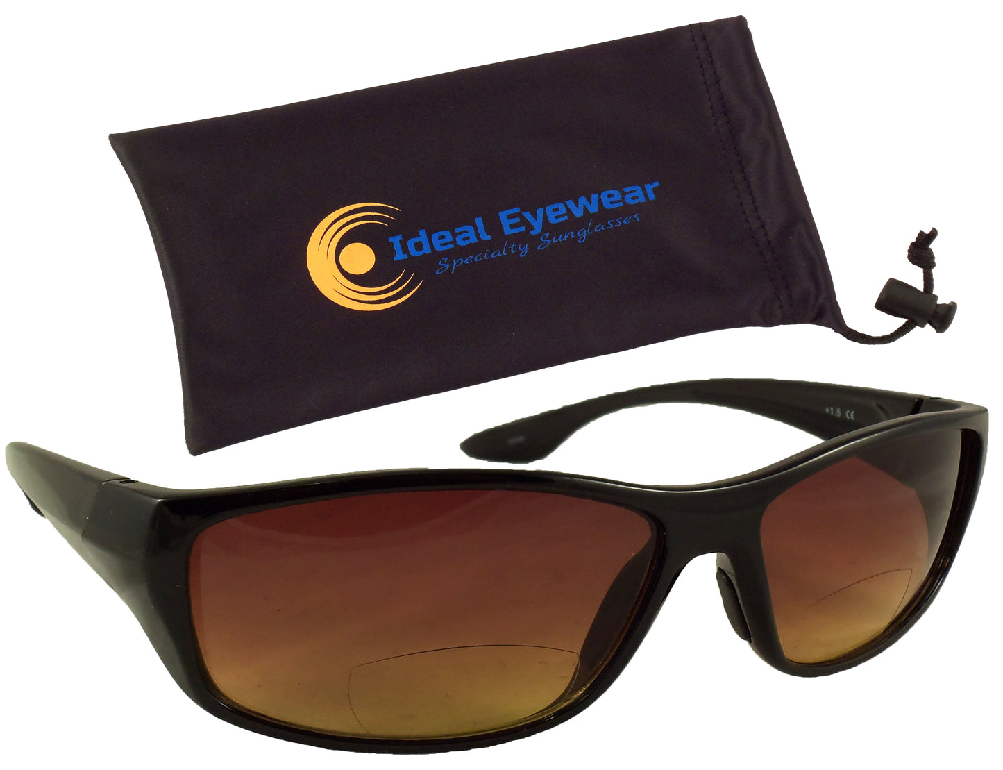 Bifocal Sunglasses - Low Profile Sun Readers - Antiglare Reading Glasses - Gradient UV400 Lens - Ideal Eyewear