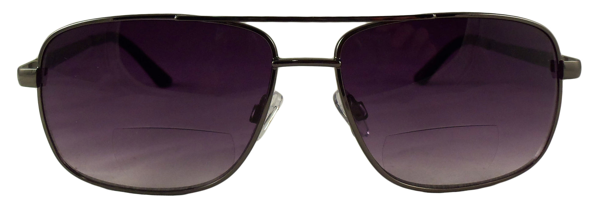 Mens Bifocal Sunglasses - Low Profile Sun Readers - Antiglare Reading Glasses - Gradient UV400 Lens - Ideal Eyewear
