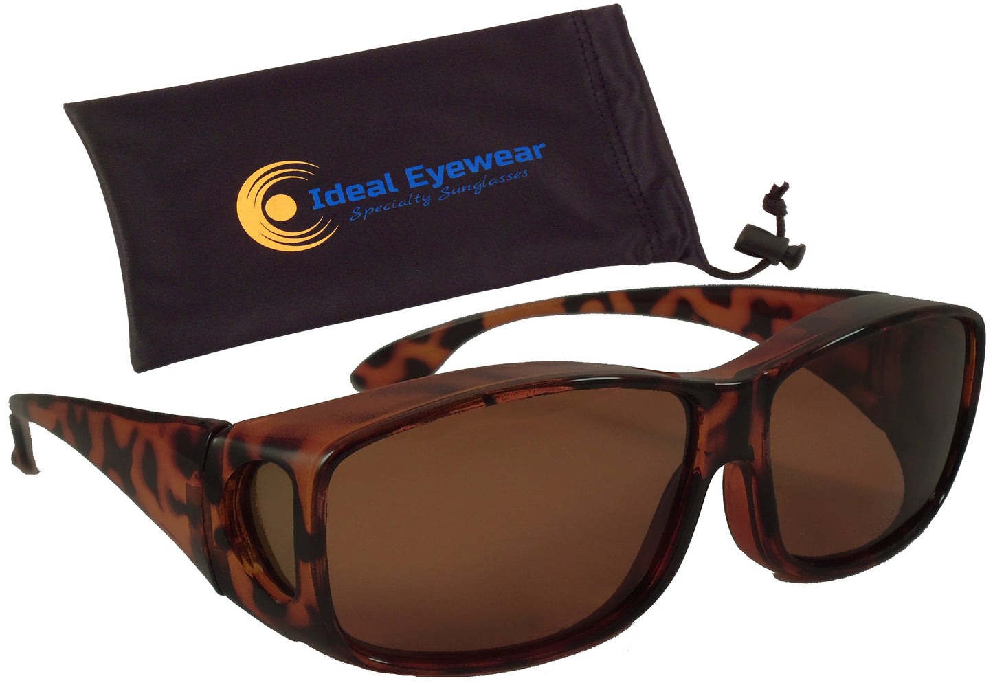 Fit Over Sunglasses with Polarized Lenses - Wear Over Prescription Glasses for Men or Women - Ideal Eyewear