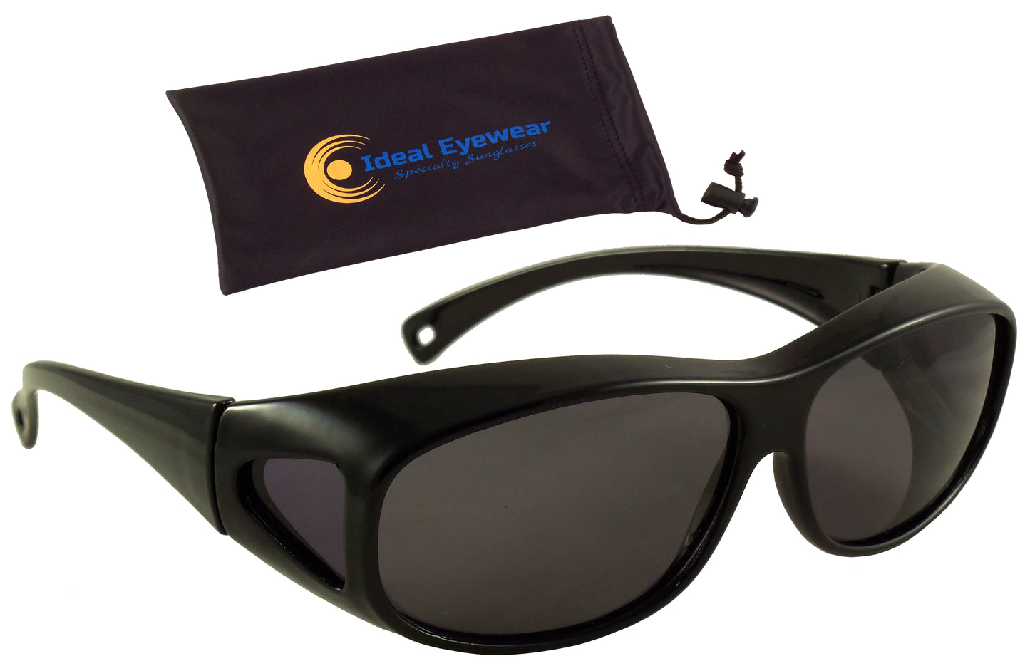 Floating Fit Over Sunglasses with Polarized Lenses - Wear Over Glasses